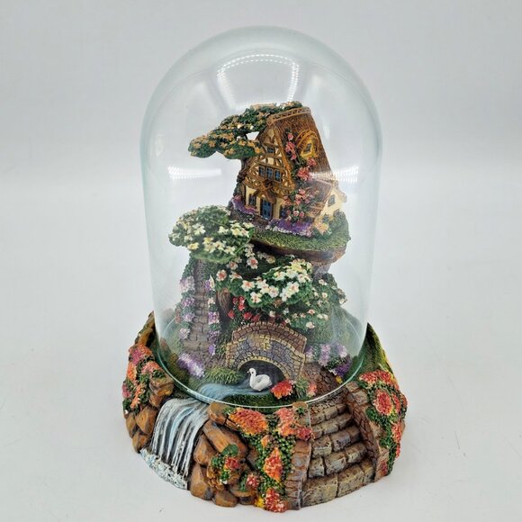 Cobblestone Bridge Cottage Figure Violet Schwenig hand painted Figurine 6584 - Picture 2 of 10